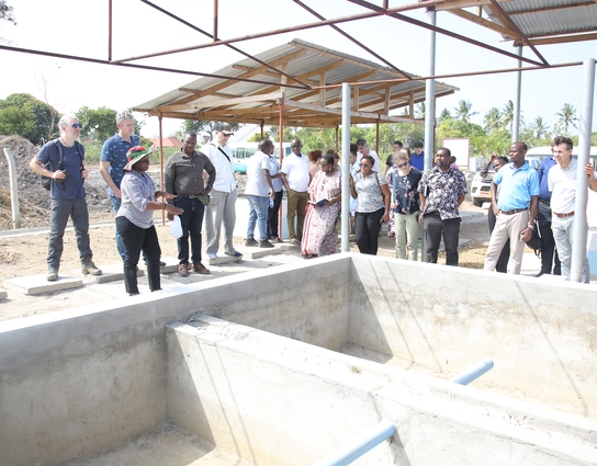 Visit to renewable energy installation in Dar es Salaam